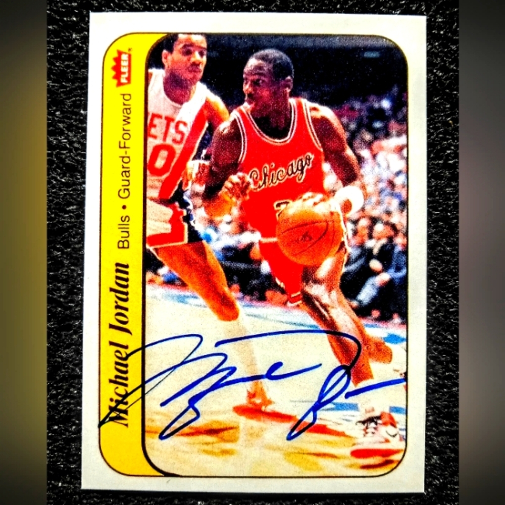 Michael Jordan Chicago Autograph Basketball Rookie Card Limited Edition Rare